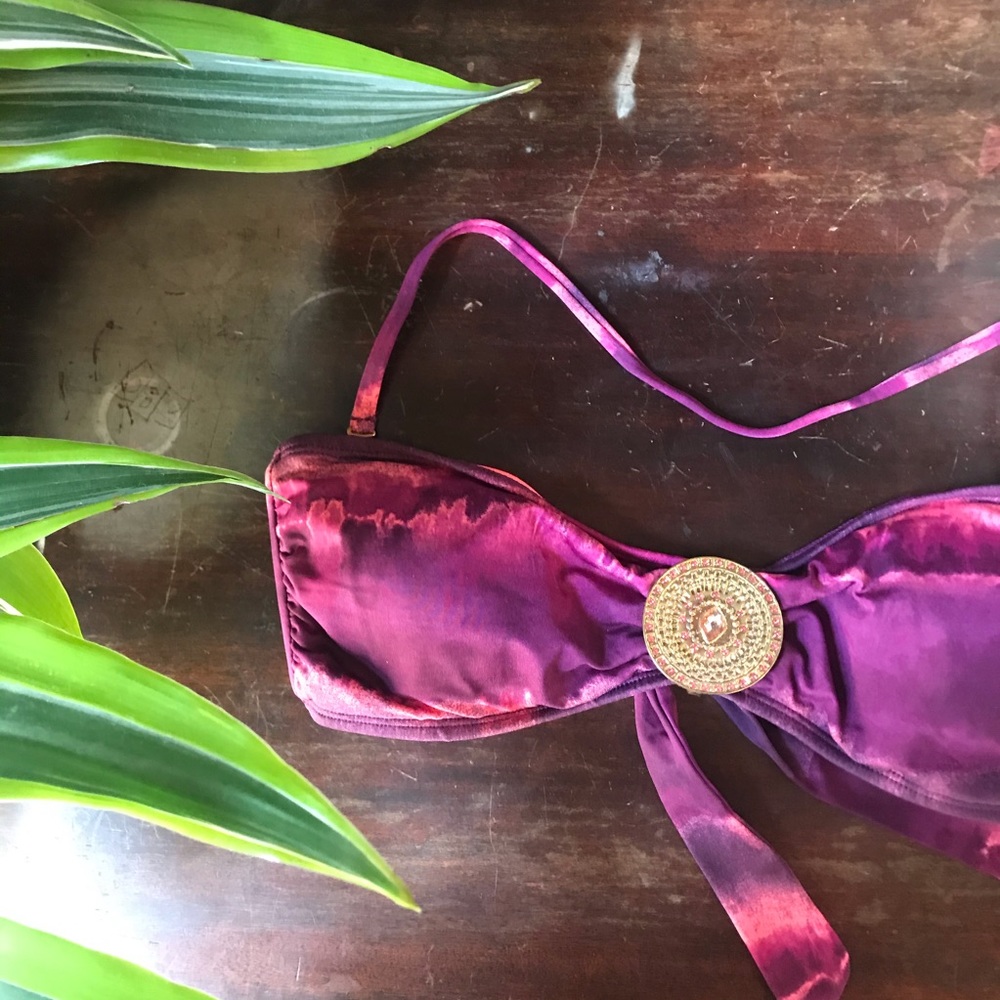 Watercolor Boho Bikini Top